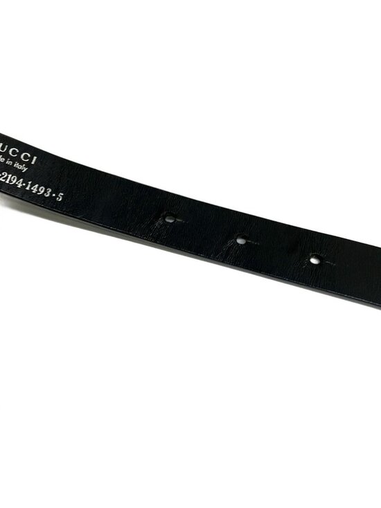 Gucci Belt 75 30 Black Leather